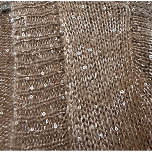 Ny Collection Womens Sequin Open Front Cardigan XL Polyester & Acrylic - Picture 9 of 10